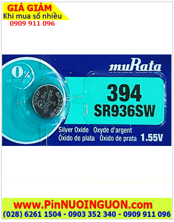 MuRata SR936SW _Pin 394; Pin đồng hồ 1.55v Silver Oxide MuRata SR936SW _Pin 394